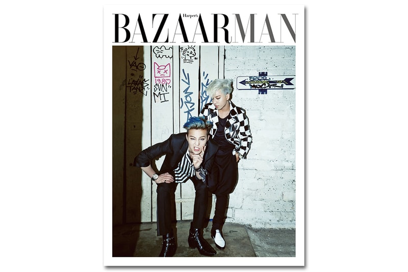 G-Dragon 與 Taeyang 登上《Harper's Bazaar Man》第五期封面