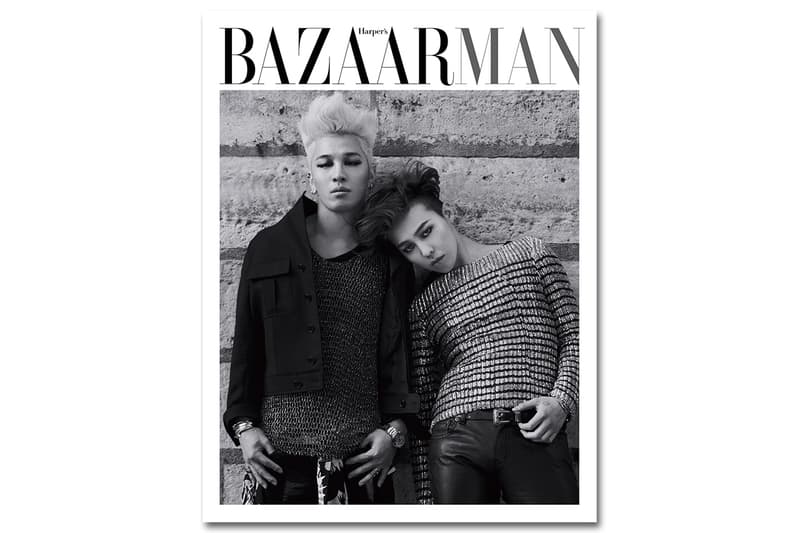 G-Dragon 與 Taeyang 登上《Harper's Bazaar Man》第五期封面