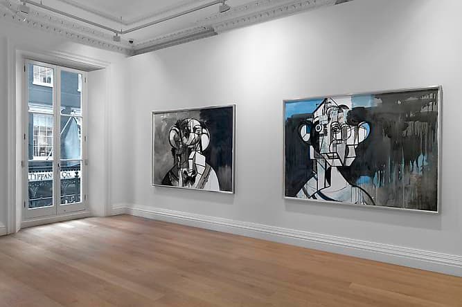 George Condo「Ink Drawings」藝術展覽 @ Skarstedt Gallery London