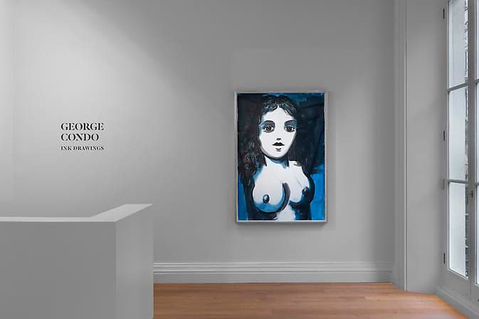 George Condo「Ink Drawings」藝術展覽 @ Skarstedt Gallery London