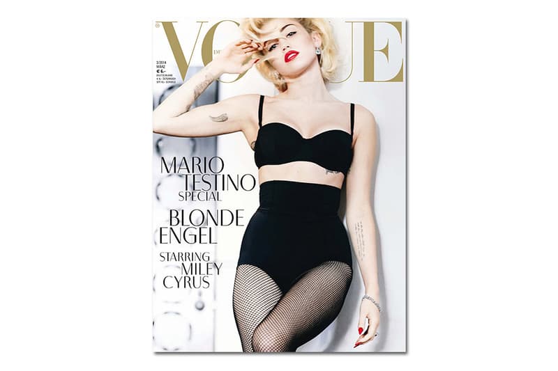 Mario Testino 掌鏡爲 Miley Cyrus 拍攝《Vogue Germany》三月刊封面