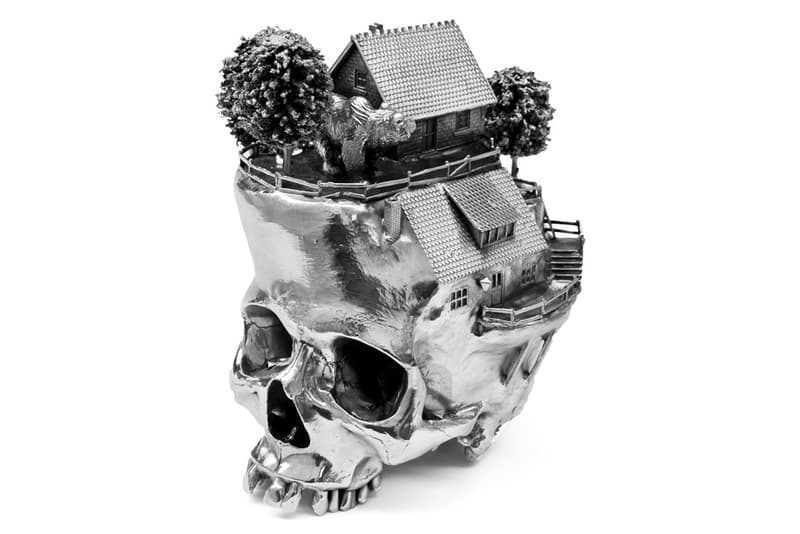 Frodo Mikkelsen 微觀景物骷髏頭作品