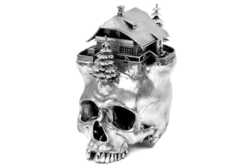 Frodo Mikkelsen 微觀景物骷髏頭作品