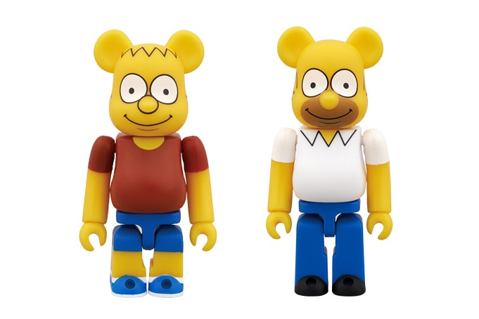 The Simpsons x Medicom Toy Bart & Homer Simpson Bearbricks 聯名別注玩偶