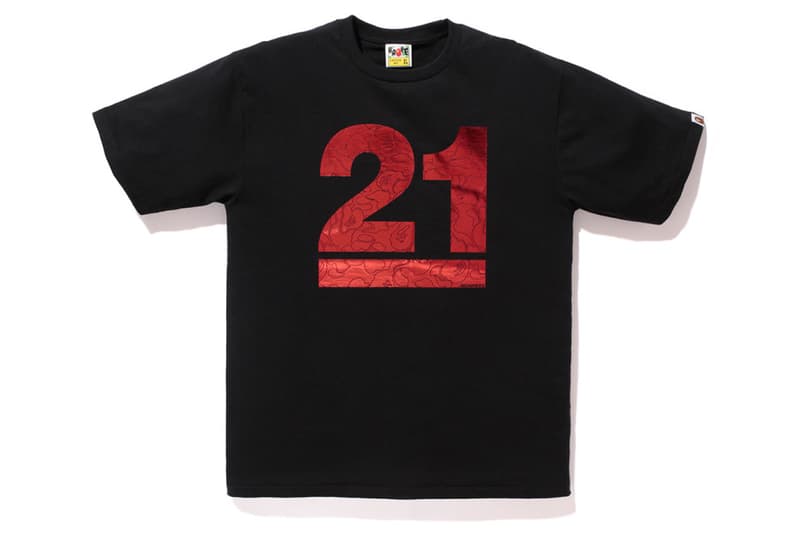 A Bathing Ape 21 週年紀念 T-Shirt 系列