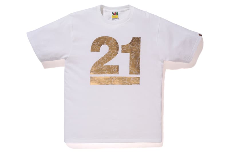 A Bathing Ape 21 週年紀念 T-Shirt 系列