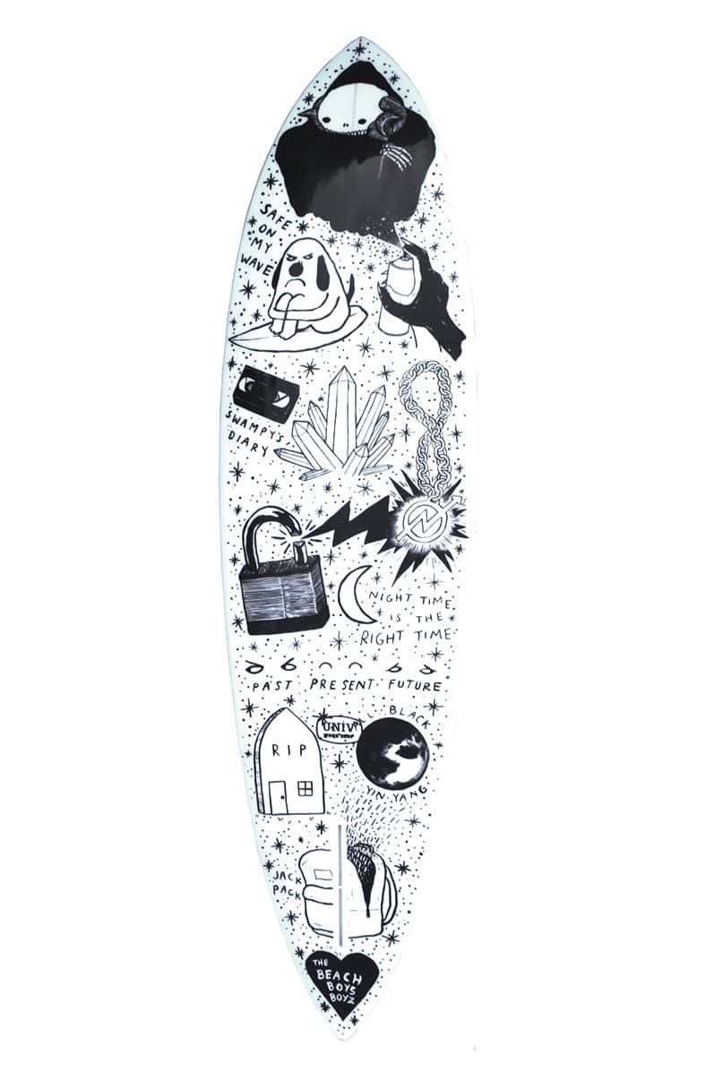 Juxtapoz x Waves For Water 慈善手繪衝浪板系列
