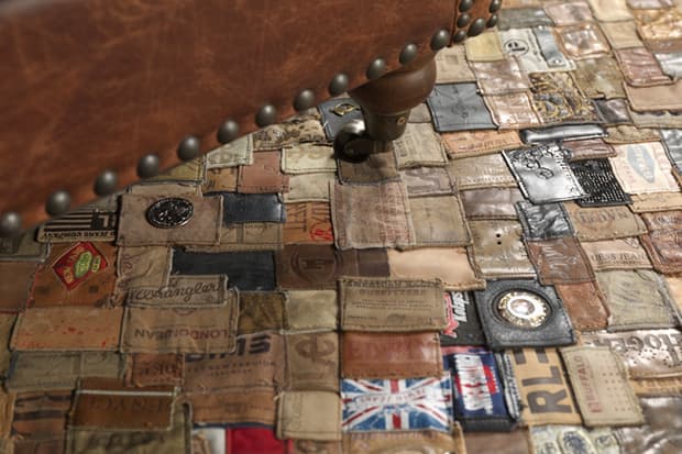 Kings of Sweden 環保牛仔褲標簽拼接地毯