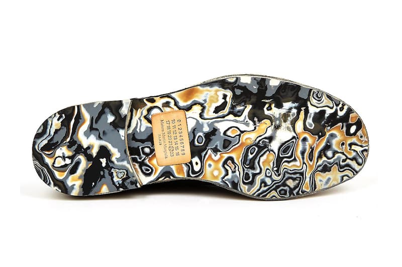 Maison Martin Margiela 2014 春夏 Black Marble Sole Derby Shoes