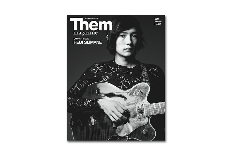 Hedi Slimane 爲《THEM Magazine》創刊號拍攝封面 