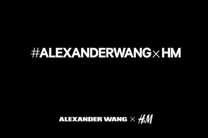 Alexander Wang x H&M 合作系列將於今年面世