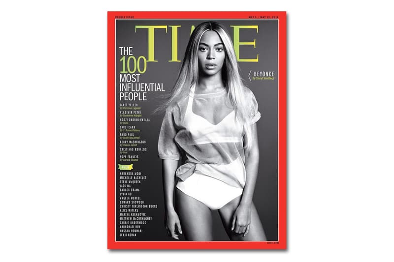Beyoncé 登上《TIME》雜誌「全球百位最具影響力人物」特刊封面