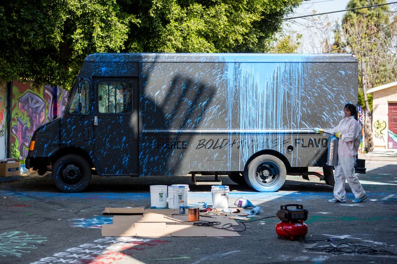 Krink 爲 Gatorade 打造「Expression of Bold and Intense Flavors」貨車裝置藝術