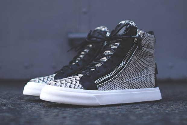 Giuseppe Zanotti Kith 獨佔蛇紋高筒球鞋