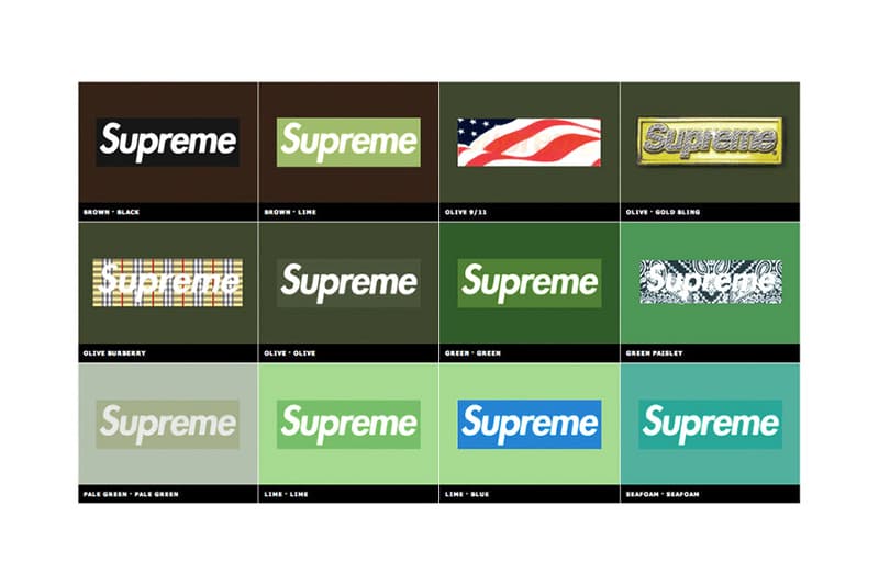 回顧 Supreme 20 年 Box Logo 設計