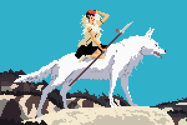 Richard J. Evans 以 8-Bit 像素重塑宮崎駿經典動畫作品