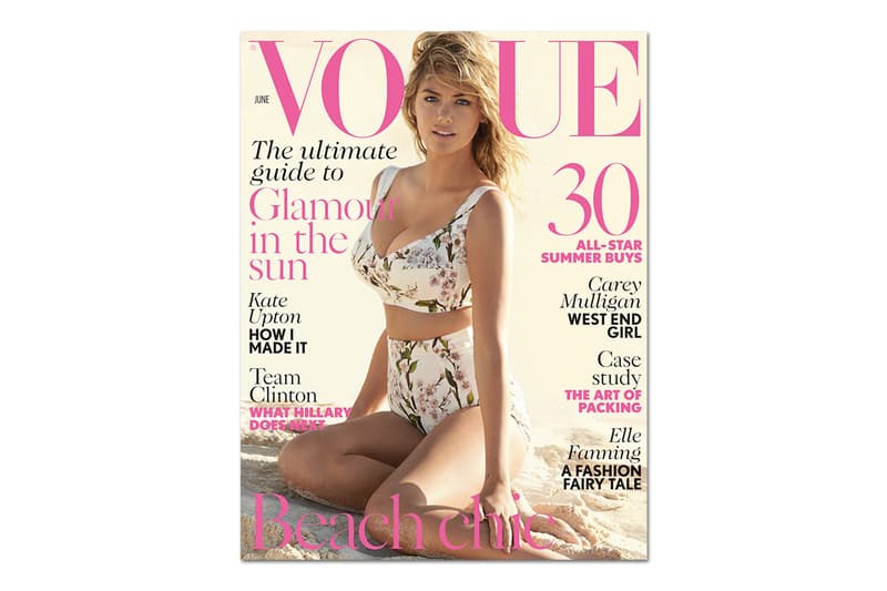 Mario Testino 掌鏡為 Kate Upton 拍攝《British Vogue》6 月刊封面