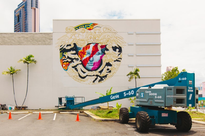 Tristan Eaton 創作 POW! WOW! Hawaii x Versace 塗鴉壁畫