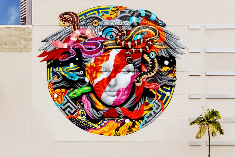 Tristan Eaton 創作 POW! WOW! Hawaii x Versace 塗鴉壁畫