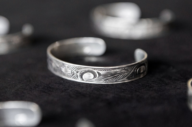 wings+horns x Lattimer Gallery x Justin Rivard 聯名純銀手镯