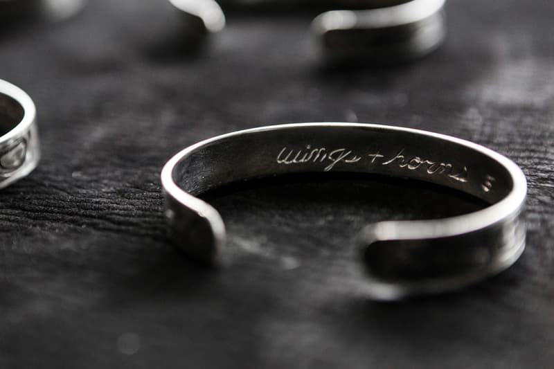 wings+horns x Lattimer Gallery x Justin Rivard 聯名純銀手镯