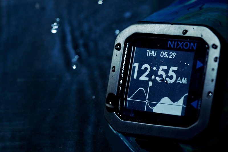NIXON Marbelized Supertide 運動腕錶