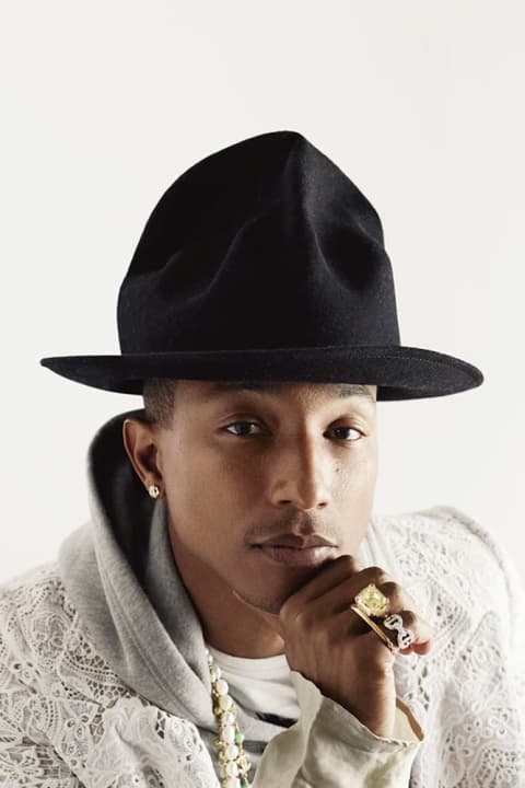 Doug Inglish 掌鏡為 Pharrell Williams 拍攝《Elle UK》造型特輯
