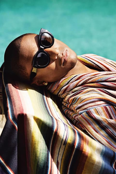 Doug Inglish 掌鏡為 Pharrell Williams 拍攝《Elle UK》造型特輯