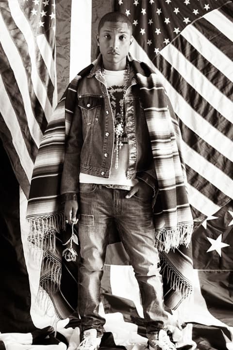 Doug Inglish 掌鏡為 Pharrell Williams 拍攝《Elle UK》造型特輯