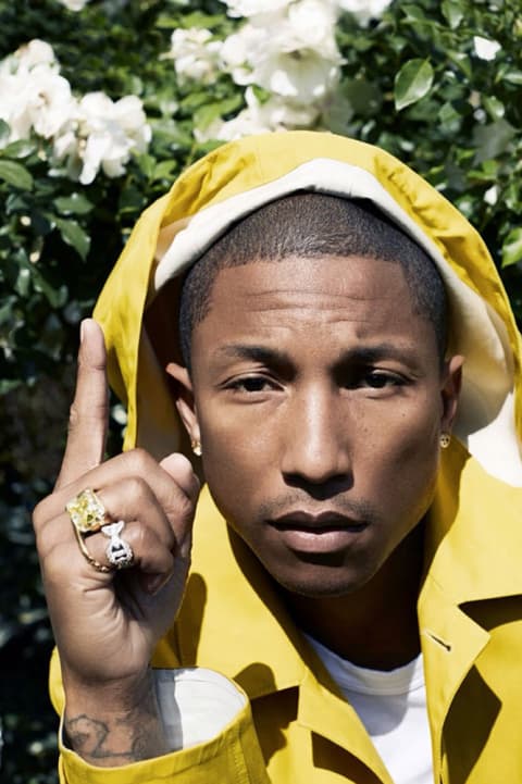 Doug Inglish 掌鏡為 Pharrell Williams 拍攝《Elle UK》造型特輯
