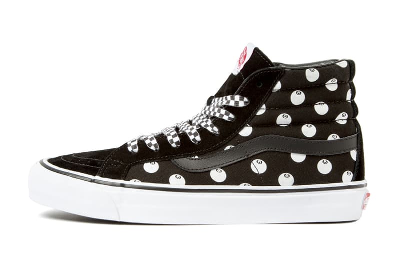 Stussy x Vault by Vans Sk8-Hi「Black 8-Ball」聯名鞋款