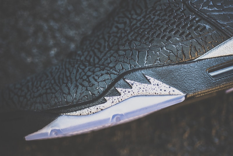 近賞 Air Jordan 3Lab5 Black/Metallic Silver 配色