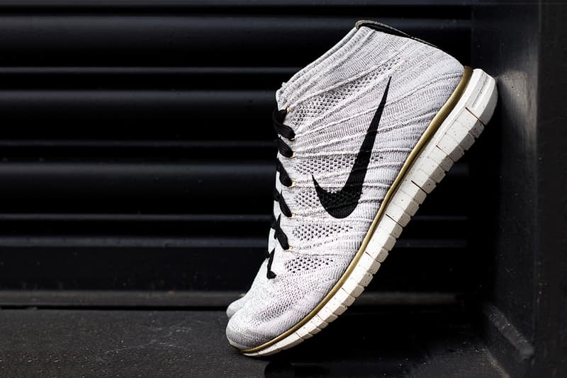 近賞 Nike Free Flyknit Chukka「Gold Hypervenom」別注配色