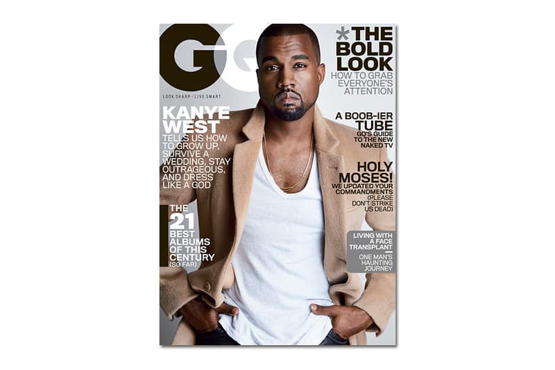 Kanye West 擔綱《GQ》八月號封面人物