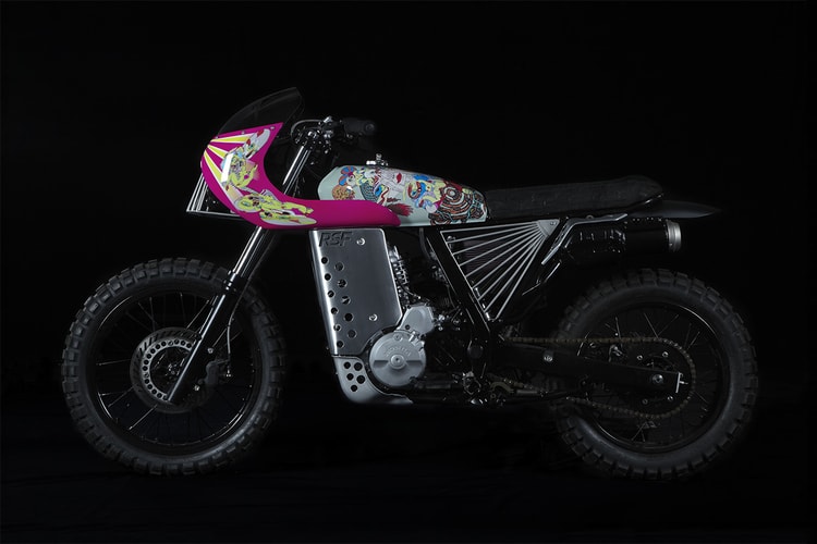 Keiichi Tanaami x SUPER x Basic Garage Honda NX650 聯名定制摩托車