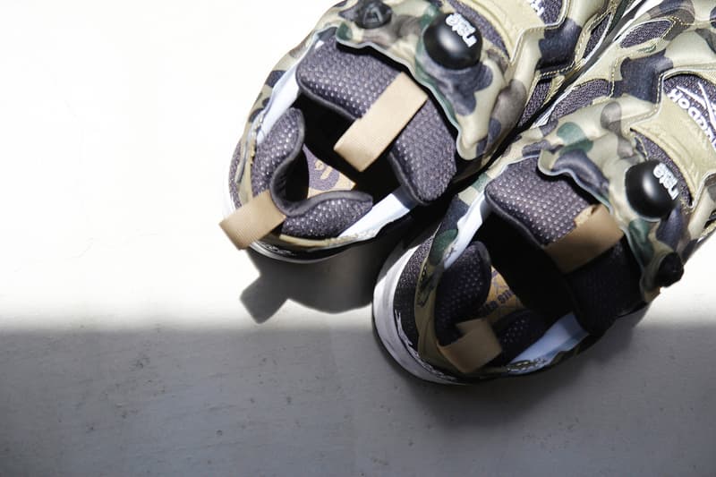 細覽 A Bathing Ape x mita sneakers x Reebok Instapump Fury OG 別注鞋款