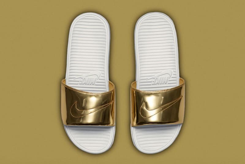 Nike Benassi Solarsoft Slide SP「Liquid Metal」拖鞋系列