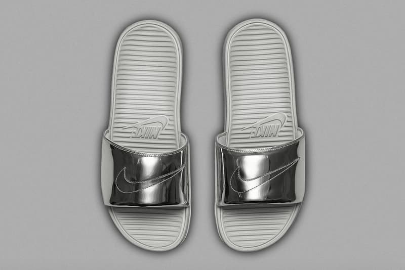 Nike Benassi Solarsoft Slide SP「Liquid Metal」拖鞋系列