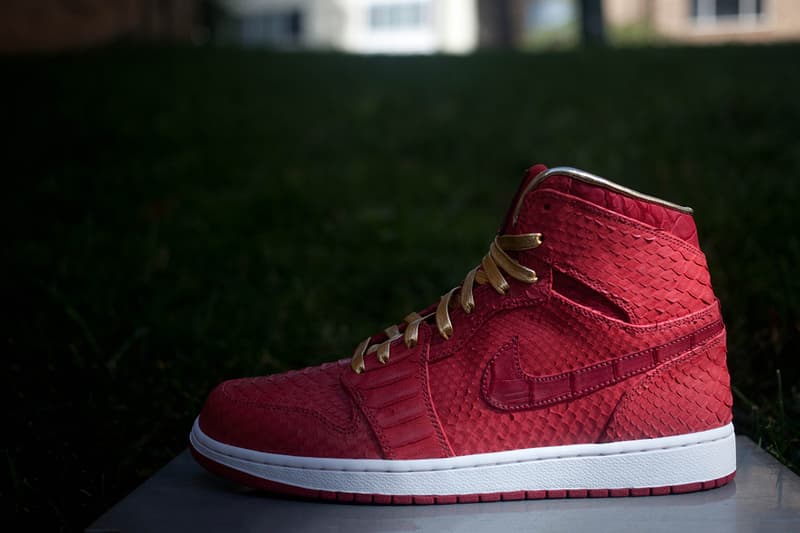 JBF 打造 Air Jordan 1 Red Python & Sueded Croc 客製版本