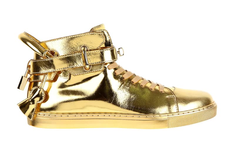 Buscemi 100 mm High Top 金色球鞋