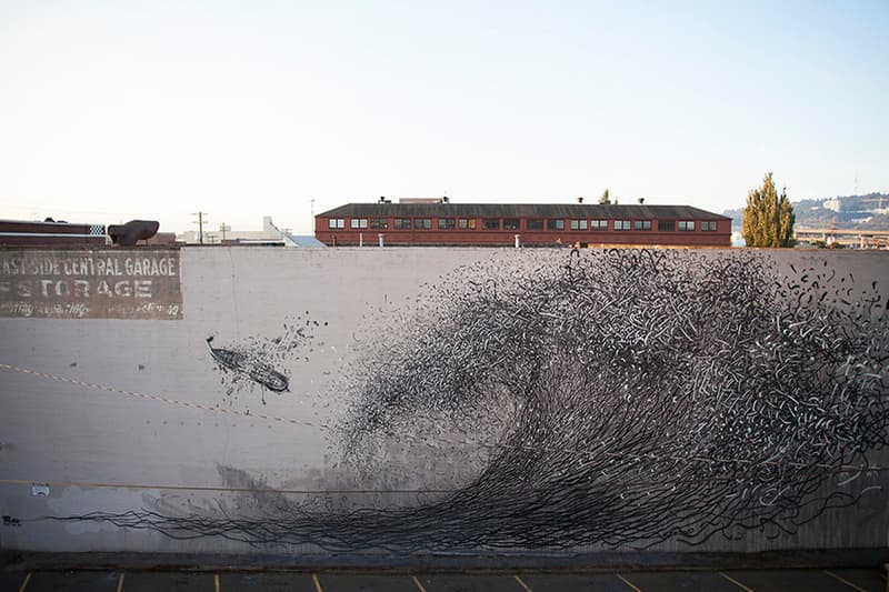 DALeast 為 Forest For The Trees 藝術企劃創作全新壁畫「Persistent Parabola」