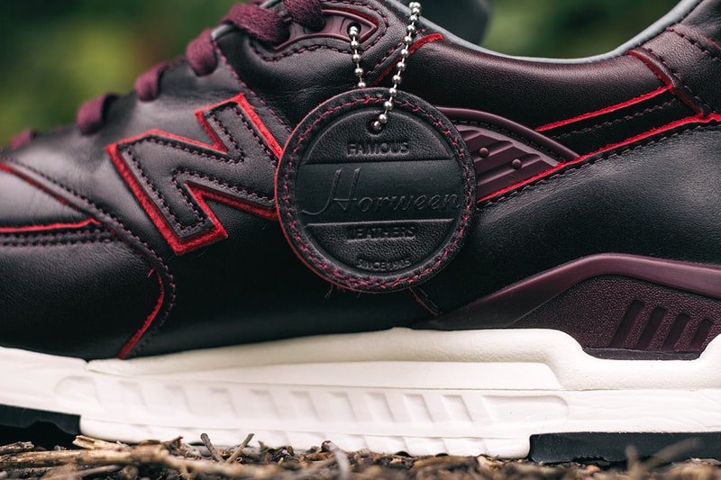 Horween Leather x New Balance M998DW「Brown Burgundy Mix」配色