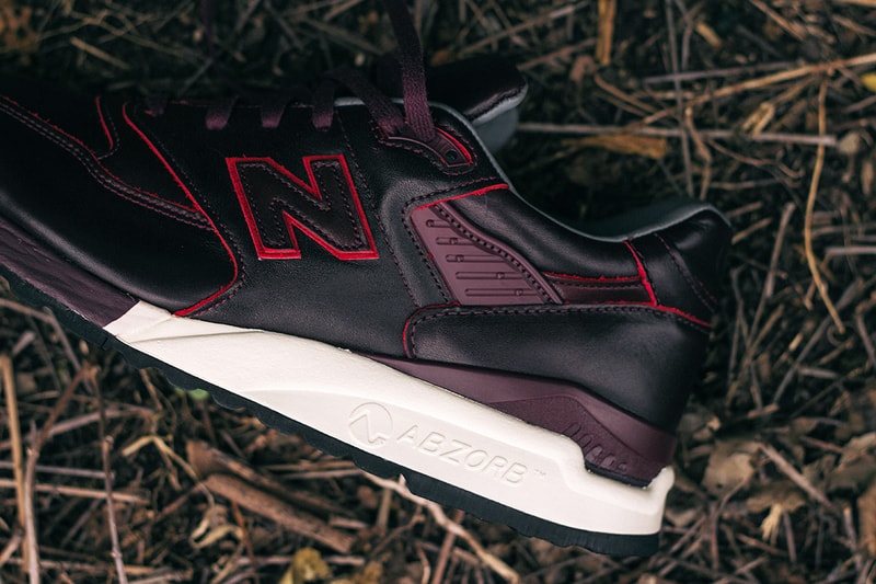 Horween Leather x New Balance M998DW「Brown Burgundy Mix」配色