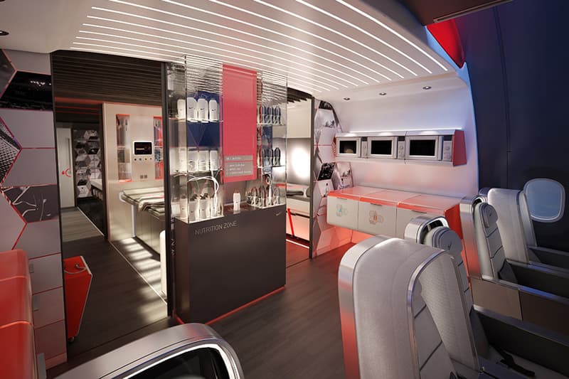 Nike 為職業運動員打造概念化專機座艙