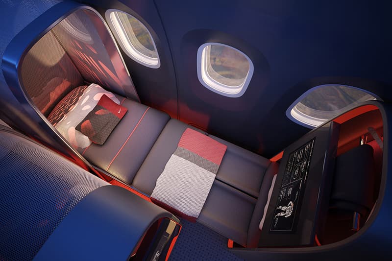 Nike 為職業運動員打造概念化專機座艙