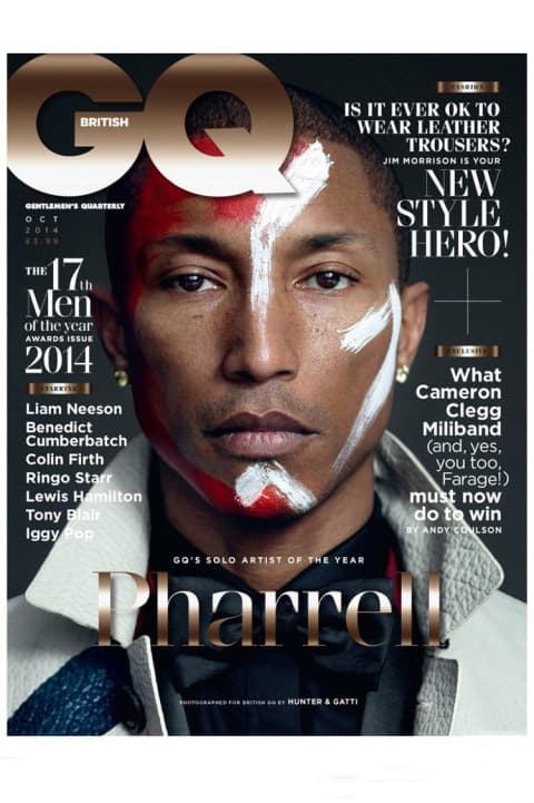 Pharrell 擔綱《GQ》英國版 10 月刊封面人物