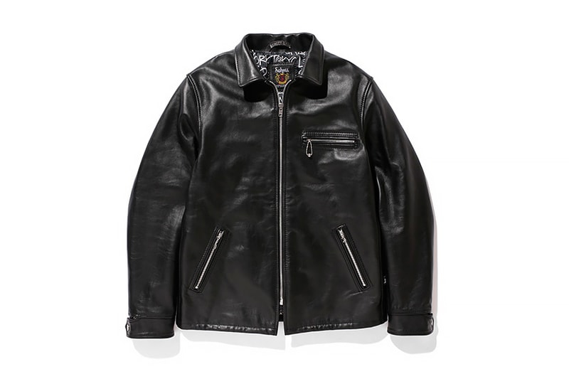 Stussy x Schott 2014 秋季皮革外套