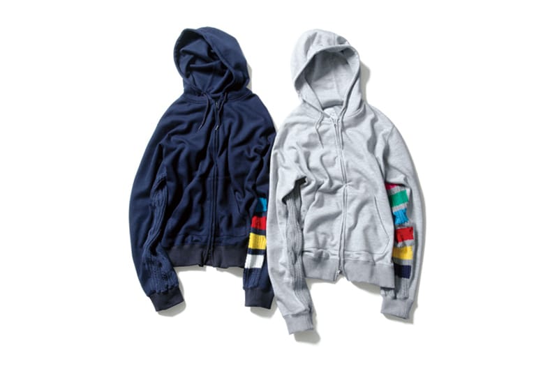 uniform experiment 2014 秋冬撞色細節連帽衛衣