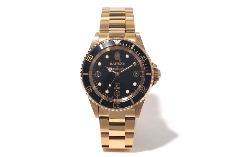 A Bathing Ape TYPE 1 BAPEX 黑金腕表