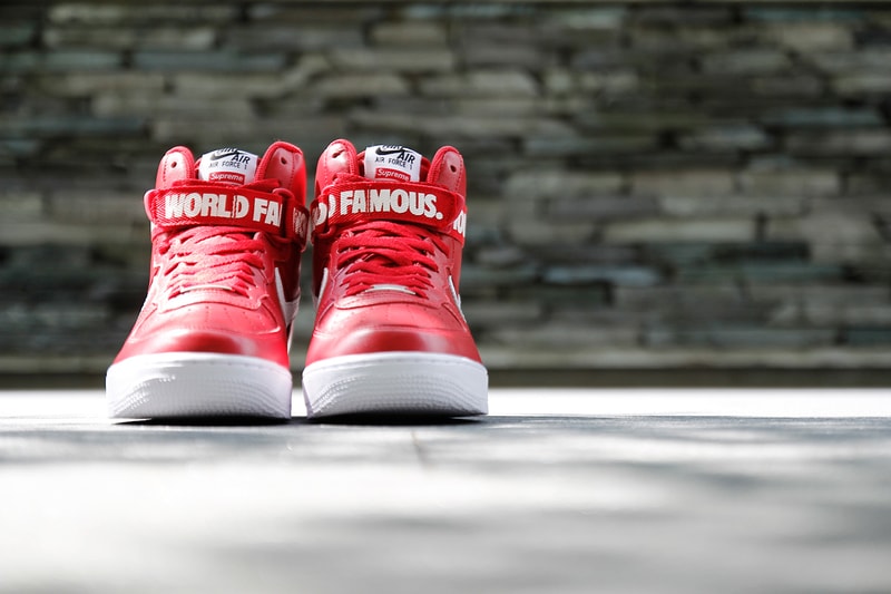 近賞 Supreme x Nike 2014 秋冬聯名 Air Force 1 紅色版本